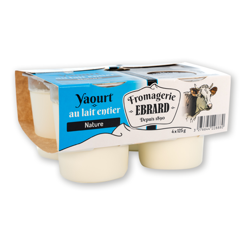 Yaourts entiers nature artisanaux (145g x6) - Fromagerie du Château